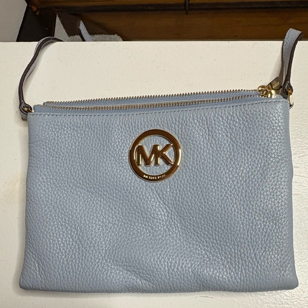 Michael Kors blue crossbody bag